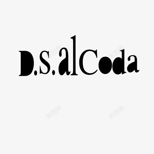 D.S.al Codasvg_新图网 https://ixintu.com D.S.al Coda