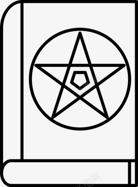巫术书万圣节图标图标