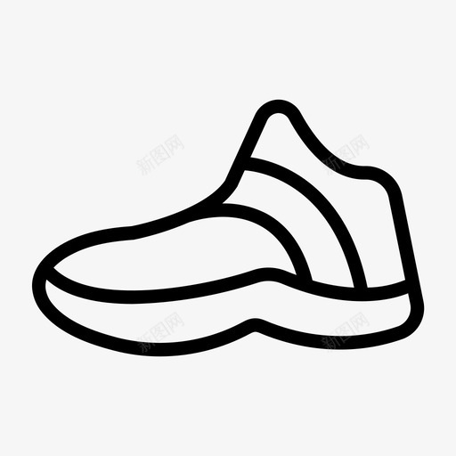 鞋篮子篮球图标svg_新图网 https://ixintu.com 篮子 篮球 篮球图标集轮廓 运动鞋 鞋