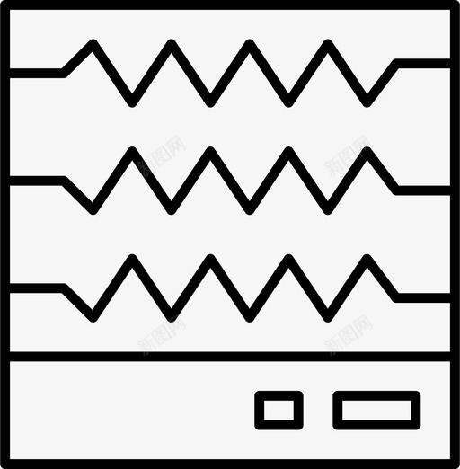 心跳监视器脉搏图标svg_新图网 https://ixintu.com 心跳 监视器 脉搏