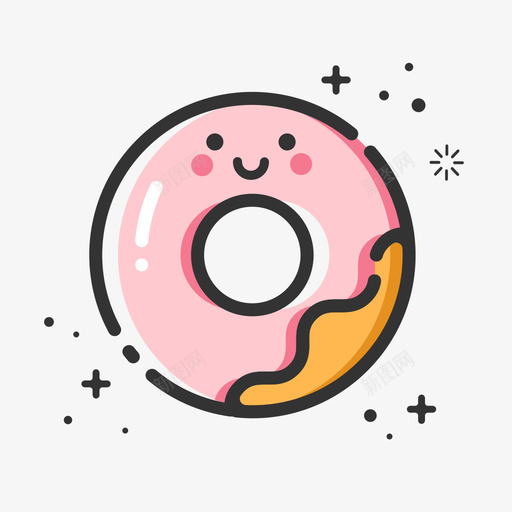 mbe风格_甜甜圈svg_新图网 https://ixintu.com mbe风格_甜甜圈 甜甜圈 donut 美食 食物 甜品 甜点 小吃 mbe风格 手绘 多色 精美 可爱 圆润