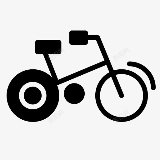 自行车运动健身图标svg_新图网 https://ixintu.com 健康 健康和健身 健身 自行车 运动