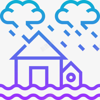 洪水保险35坡度图标图标