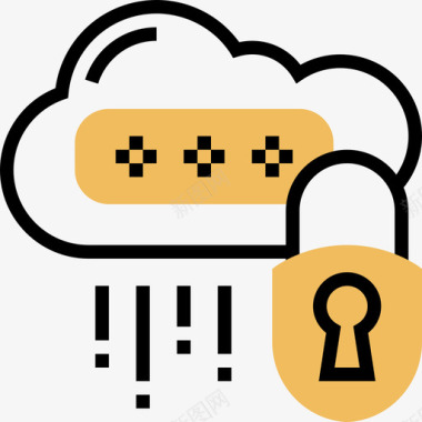 云密码机密信息6黄影图标图标