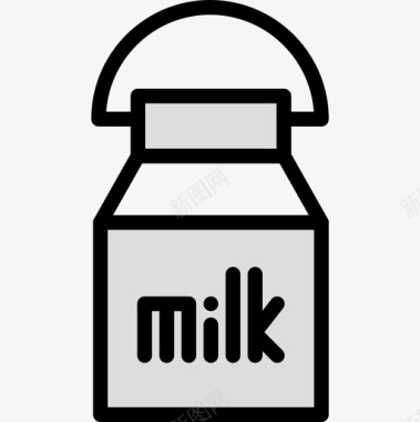 牛奶农业园艺3魔法图标图标
