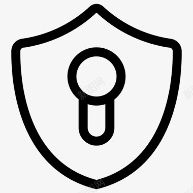 防护罩访问网络安全图标图标