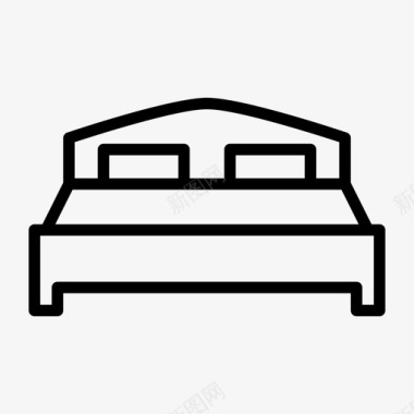 床卧室床架图标图标