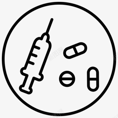 片剂注射剂药物图标图标