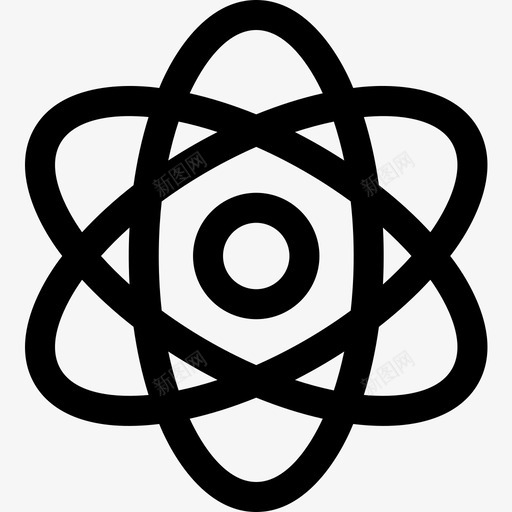 原子核能2线性图标svg_新图网 https://ixintu.com 原子 核能 线性