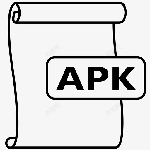 apkandroidapk文件图标svg_新图网 https://ixintu.com android apk apk文件 包文件 文件格式 文件格式2