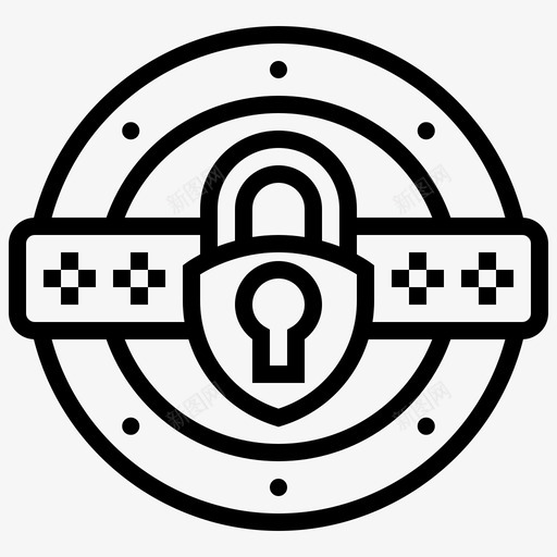 机密信息确认密码图标svg_新图网 https://ixintu.com 信息 安全 密码 机密 确认