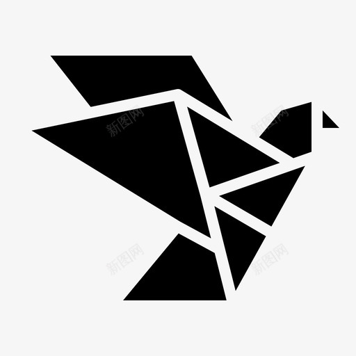折纸鸟文化图标svg_新图网 https://ixintu.com 折纸 文化 爱好 爱好扎实 纸张 鸟
