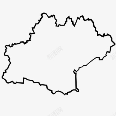 奥塔尼法国地图图标图标