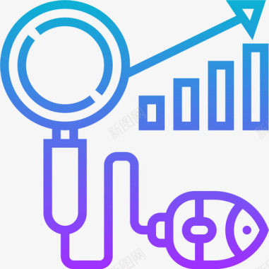 搜索引擎优化数字营销108梯度图标图标