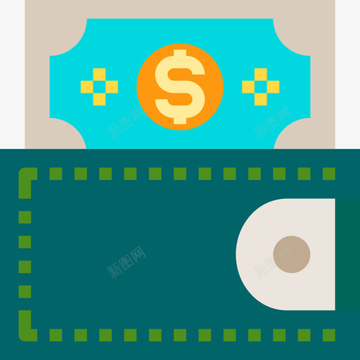 钱包金融货币单位图标svg_新图网 https://ixintu.com 单位 金融货币 钱包