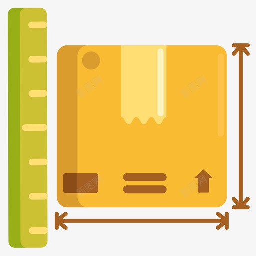 尺寸物流67扁平图标svg_新图网 https://ixintu.com 尺寸 扁平 物流