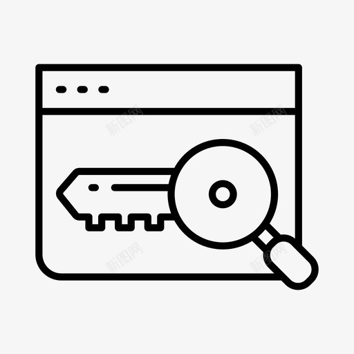 关键词引擎优化图标svg_新图网 https://ixintu.com 优化 关键词 引擎 搜索 数字 营销