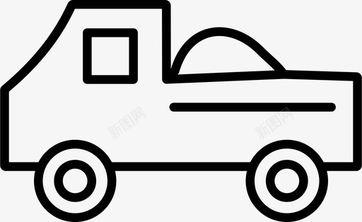 卡车皮卡车运输图标svg_新图网 https://ixintu.com 卡车 旅行 皮卡 车辆 运输