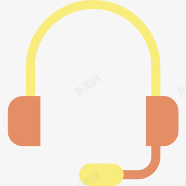 耳机基本图标8扁平图标