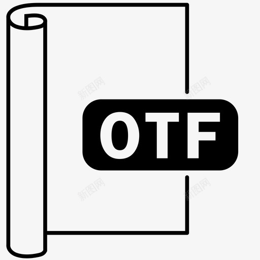 otf文件格式字体文件图标svg_新图网 https://ixintu.com otf 字体 打开 文件 格式 类型