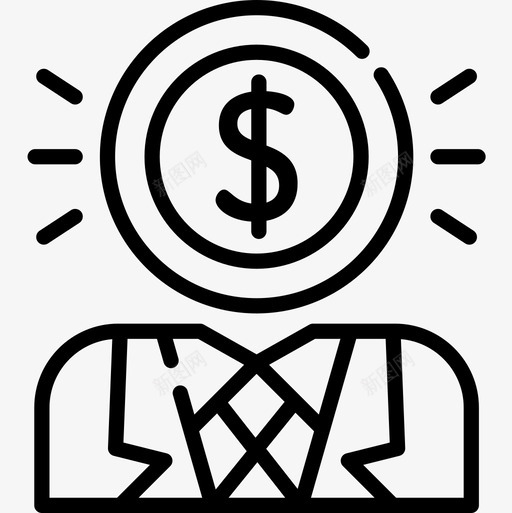 金钱领导力8直系图标svg_新图网 https://ixintu.com 直系 金钱 领导力8