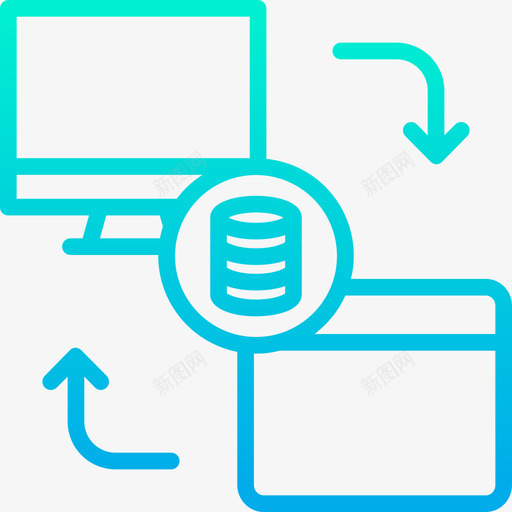 上传数据科学5梯度图标svg_新图网 https://ixintu.com 上传 数据 梯度 科学