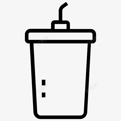 饮料提神饮料外卖咖啡图标svg_新图网 https://ixintu.com 外卖咖啡 外卖饮料 提神饮料 食品和饮料线图标 饮料