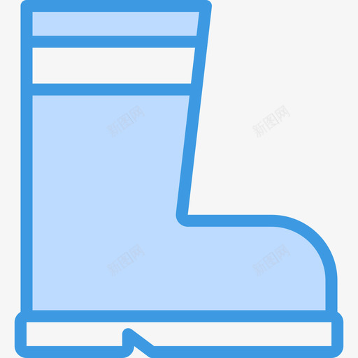 靴子结构7蓝色图标svg_新图网 https://ixintu.com 结构 蓝色 靴子