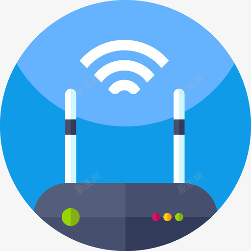 Wifi24小时大数据扁平图标svg_新图网 https://ixintu.com 24小时 Wifi 大数 扁平 数据