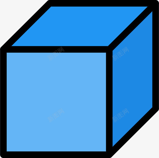 立方体形状13线颜色图标svg_新图网 https://ixintu.com 形状 立方体 颜色
