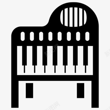 钢琴卡西欧键盘钢琴图标图标