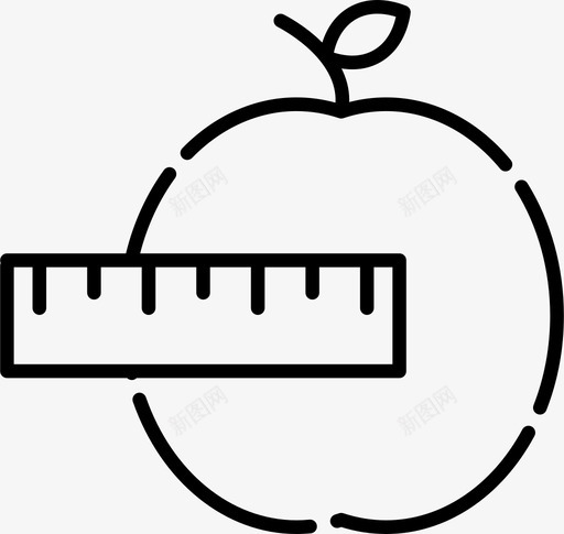 苹果减肥食品食物图标svg_新图网 https://ixintu.com 减肥食品 水果 苹果 食物