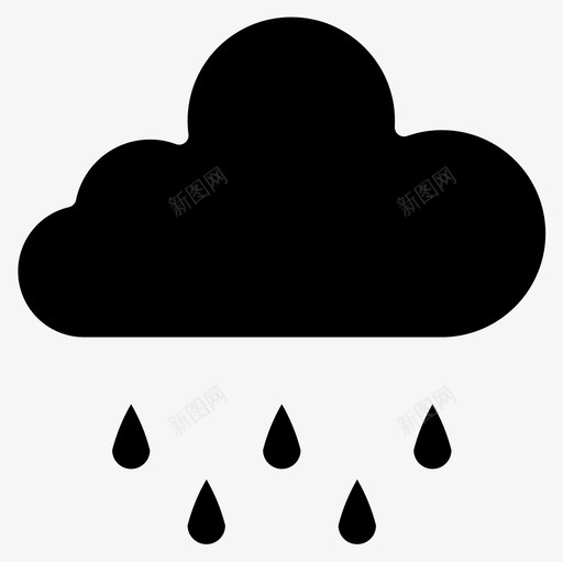 下雨天气181加油图标svg_新图网 https://ixintu.com 下雨 加油 天气