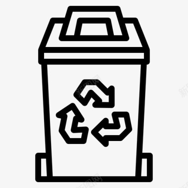 垃圾箱清洁环境图标图标
