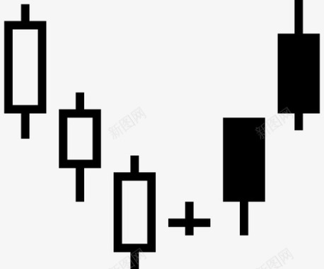 蜡烛棒图表信息图图标图标