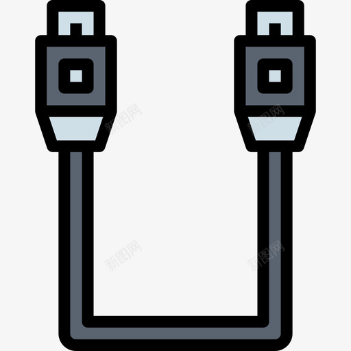 电缆五金件12线颜色图标svg_新图网 https://ixintu.com 五金件12 电缆 线颜色