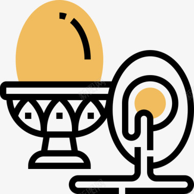 水煮鸡蛋健康食品18黄影图标图标