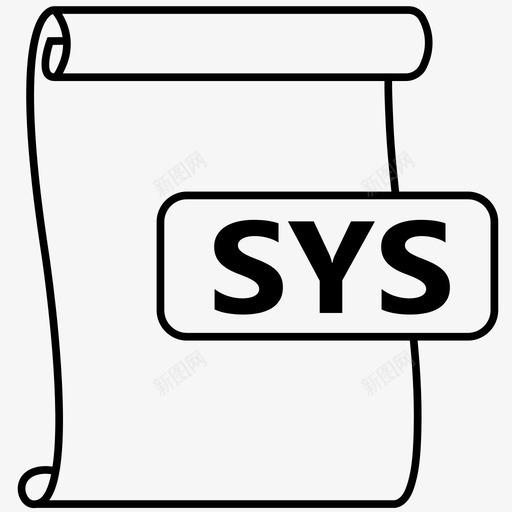 sys文件格式sys文件图标svg_新图网 https://ixintu.com sys windows 文件 格式 系统