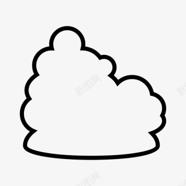 云气泡服务器图标图标
