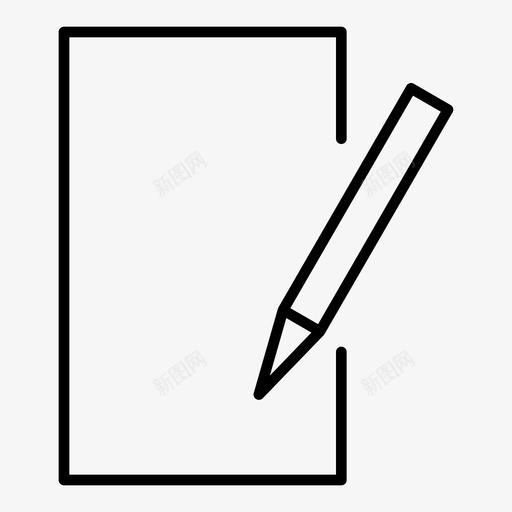 书写钢笔铅笔图标svg_新图网 https://ixintu.com 书写 工具 签名 钢笔 铅笔