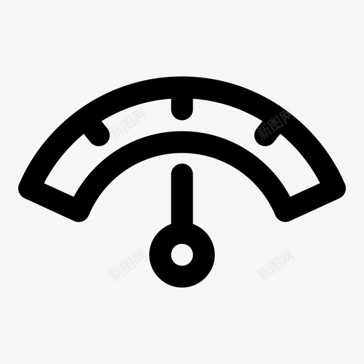 半表煤气表仪表图标svg_新图网 https://ixintu.com 仪表 半表 指示器 煤气表 用户面板粗体