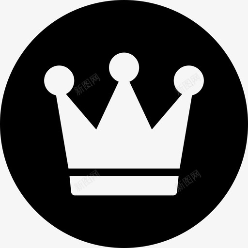 皇冠王国优雅圆形填充物图标svg_新图网 https://ixintu.com 优雅 圆形 填充 王国 皇冠