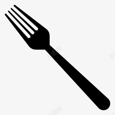 叉子餐叉盘子图标图标