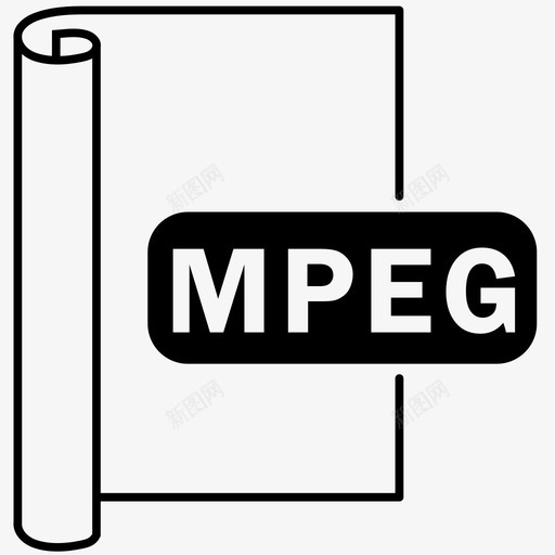 mpeg文件文件格式图标svg_新图网 https://ixintu.com mpeg 文件 格式 视频