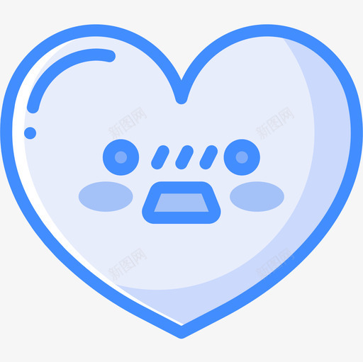 心脏心脏表情4蓝色图标svg_新图网 https://ixintu.com 心脏 蓝色 表情