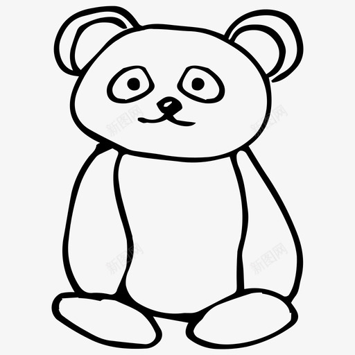 熊动物卡通图标svg_新图网 https://ixintu.com 动物 卡通 涂鸦