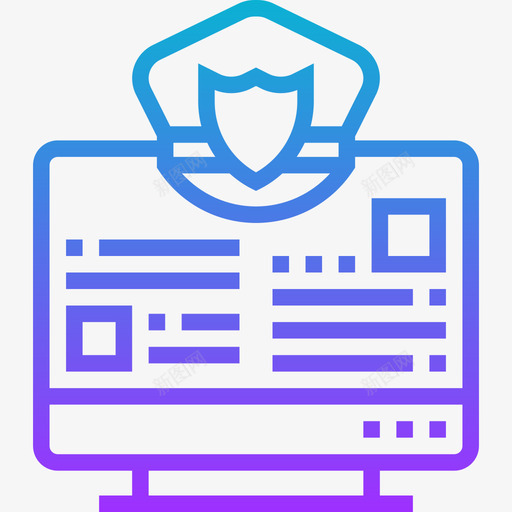 防护网络抢劫4梯度图标svg_新图网 https://ixintu.com 抢劫 梯度 网络 防护