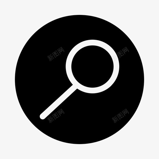 搜索应用程序移动图标svg_新图网 https://ixintu.com 图标 圆圈 平台 应用程序 搜索 用户界面 移动