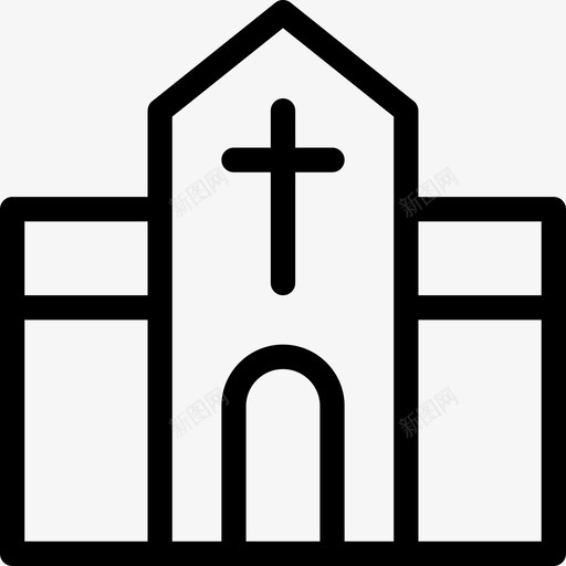 教堂所有圣徒日直系图标svg_新图网 https://ixintu.com 圣徒 所有 教堂 直系