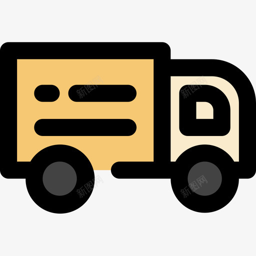 卡车运输128线性颜色图标svg_新图网 https://ixintu.com 卡车 线性 运输 颜色
